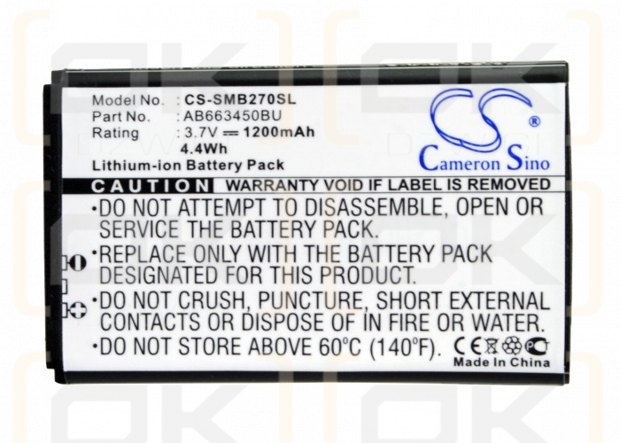 1200mAh for Samsung GT-B2700,B2700