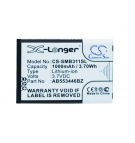 Samsung SMB311VZPP / AB553446BZ 1000 mAh Li-ion 3.7 V (Cameron Sino)