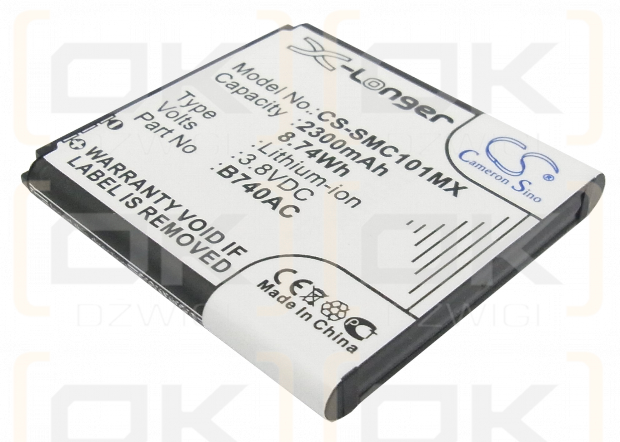 Samsung NX Mini / B740AE 2300mAh Li-ion 3.8V (Cameron Sino)