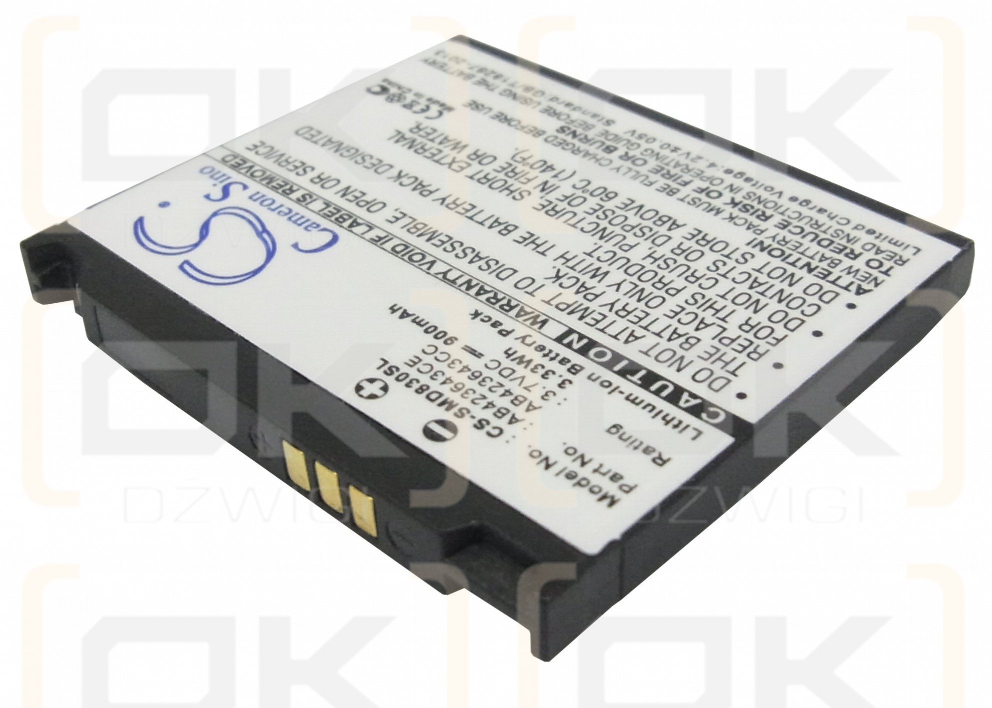 Samsung SGH-E848 / AB423643CE 900 mAh Li-ion 3.7 V (Cameron Sino)