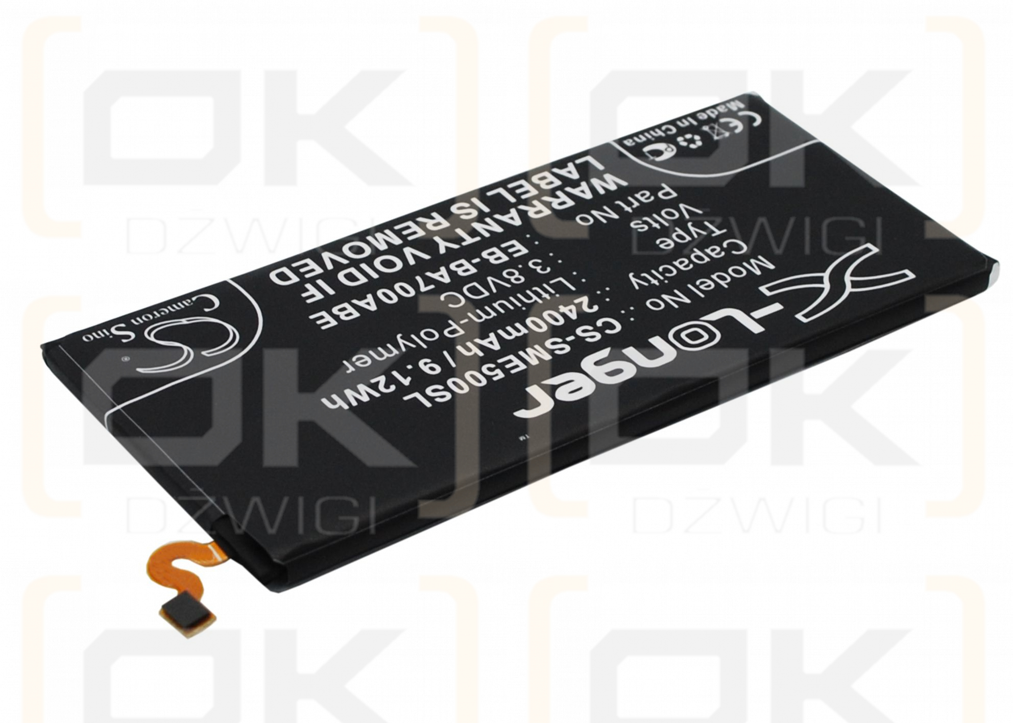 Samsung SM-E500M/DS / EB-BE500ABE 2400mAh Li-Polímero 3.8V (Cameron Sino)