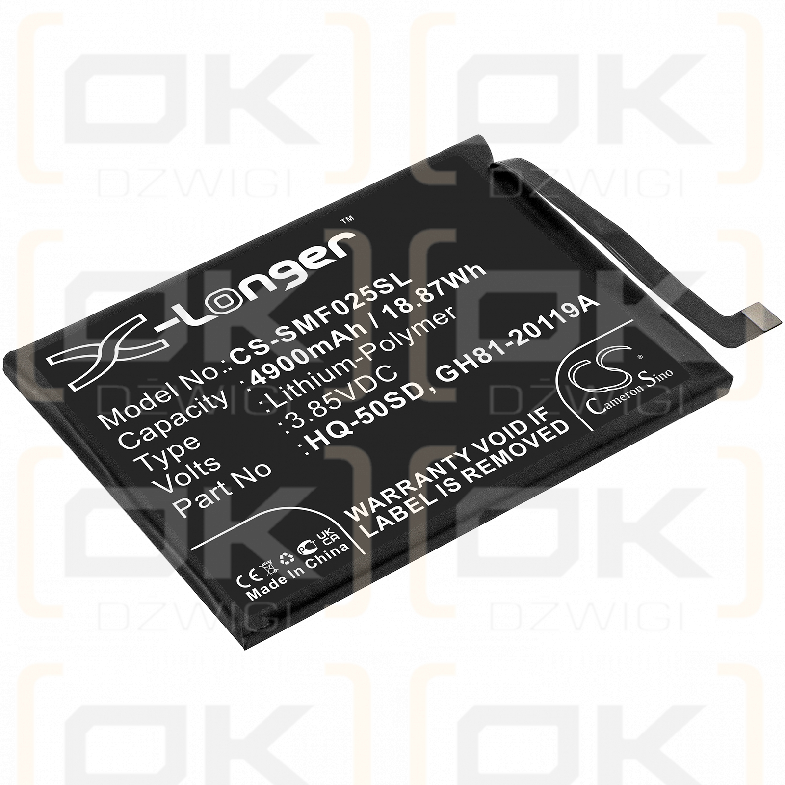 Samsung SM-A146P/DSN / HQ-50SD 4900mAh Li-Polymer 3.85V (Cameron Sino)