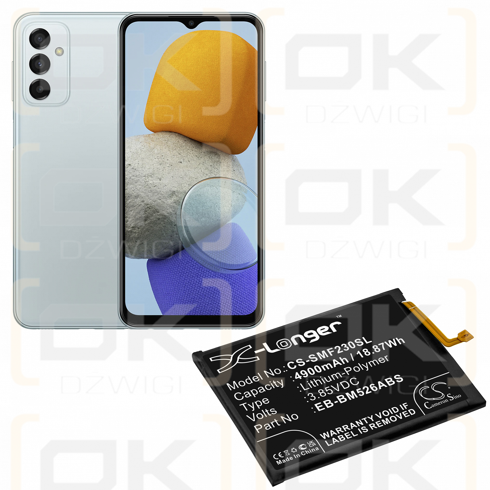 Samsung Galaxy A23 4G / EB-BM526ABS 4900mAh Li-Polymer 3.85V (Cameron Sino)