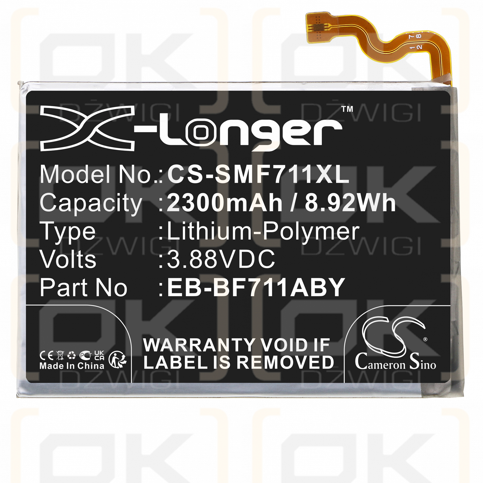 Samsung M-F711R4 / EB-BF711ABY 2300mAh Li-Polymer 3.88V (Cameron Sino)