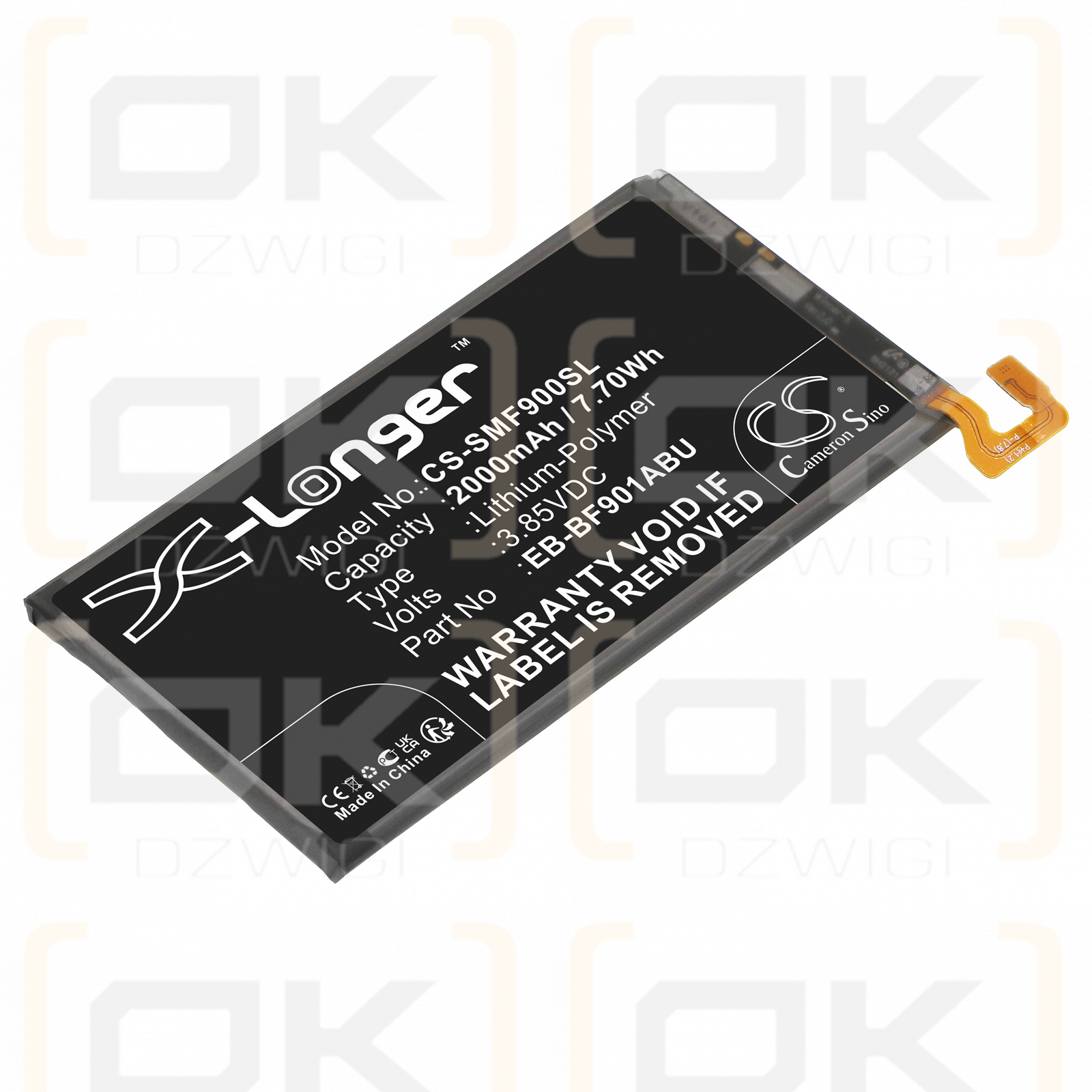 Samsung SCV44 / EB-BF901ABU 2000mAh Li-Polymer 3.85V (Cameron Sino)