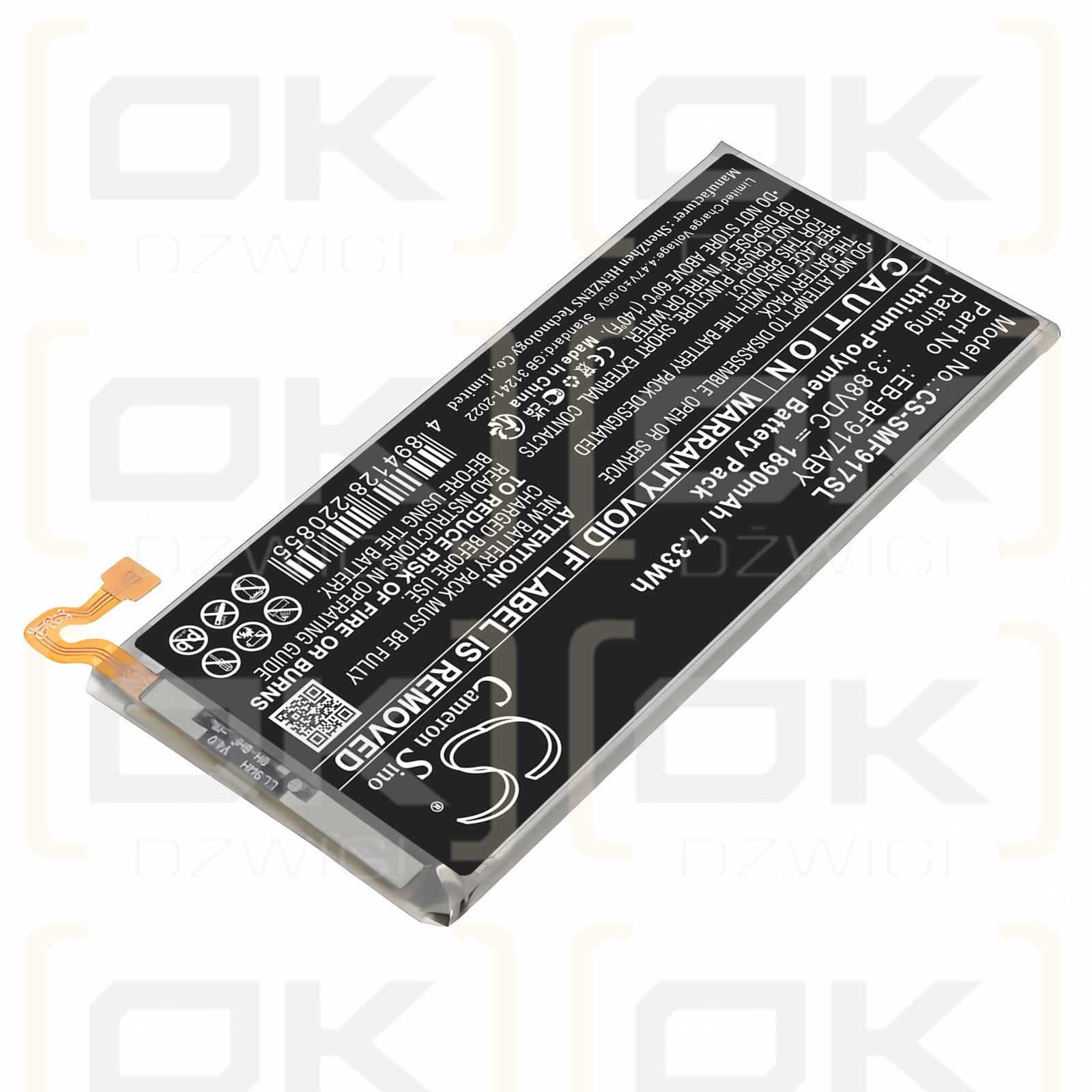 Samsung SM-F916V / EB-BF917ABY 1890mAh Li-Polymer 3.88V (Cameron Sino)