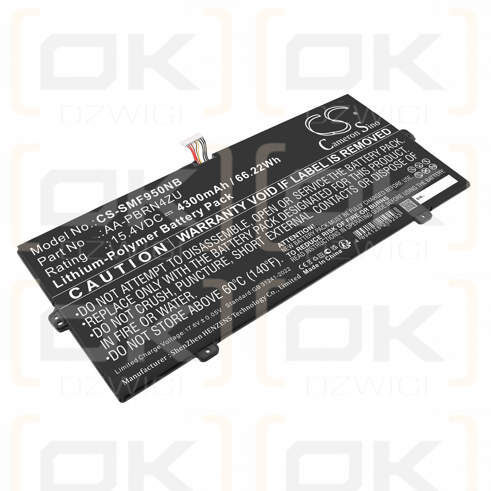 Samsung NT930XCJ-K58A / AA-PBRN4ZU 4300mAh Li-Polímero 15.4V (Cameron Sino)