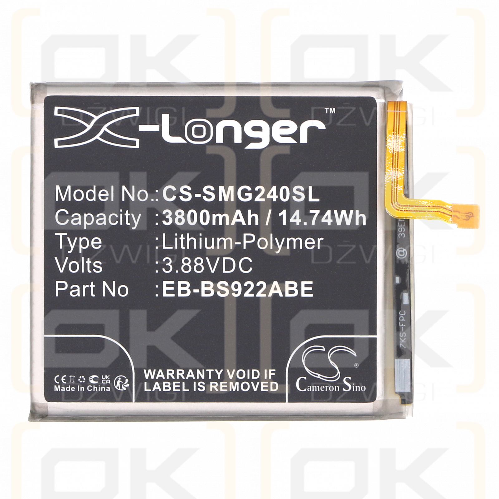 Samsung SM-S921A / EB-BS922ABE 3800mAh Li-Polymer 3.88V (Cameron Sino)