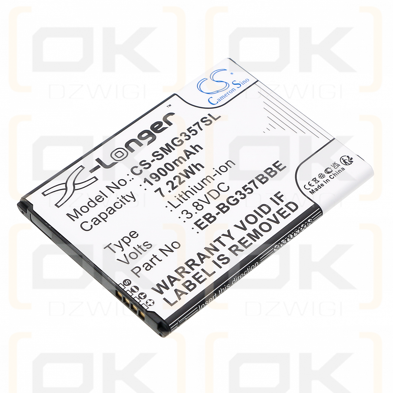 Samsung SM-G357 / EB-BG357BBE 1900mAh Li-ion 3.8V (Cameron Sino)