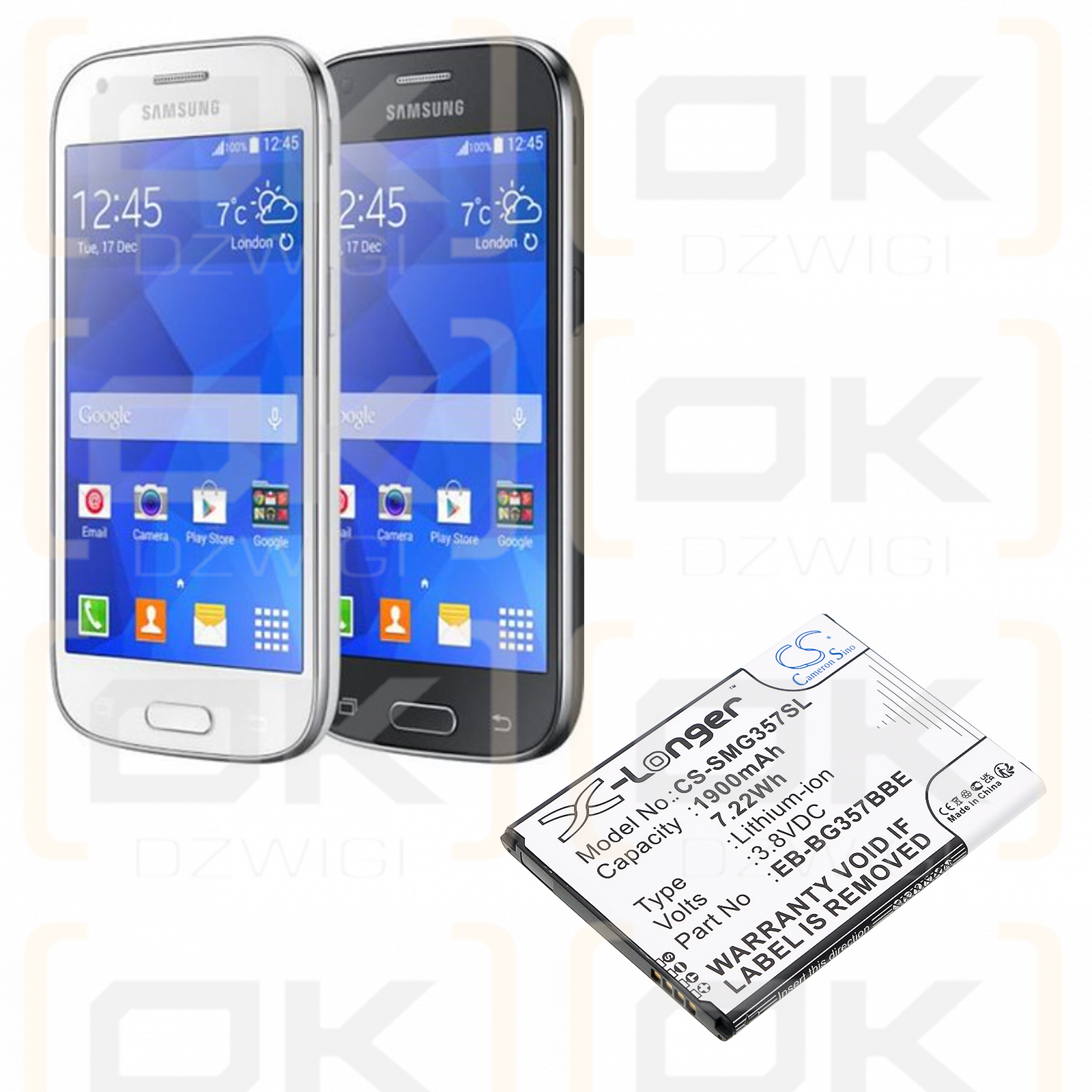 Samsung SM-G357 / EB-BG357BBE 1900mAh Li-ion 3.8V (Cameron Sino)