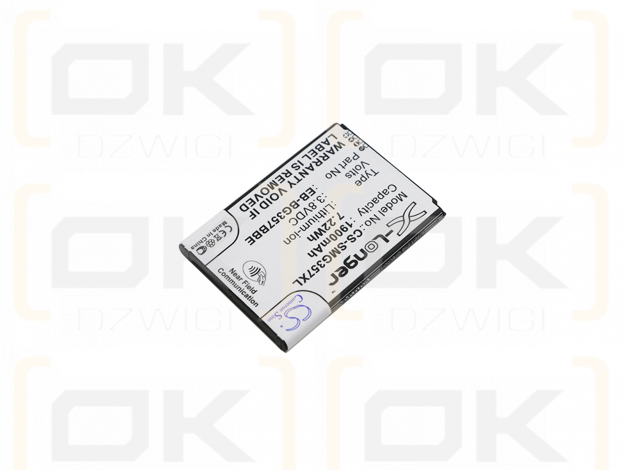 Samsung SM-G357 / EB-BG357BBE 1900mAh Li-ion 3.8V (Cameron Sino)