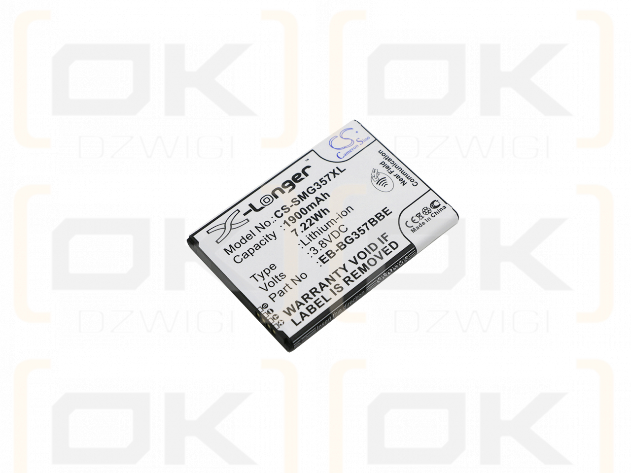 Samsung SM-G357 / EB-BG357BBE 1900mAh Li-ion 3.8V (Cameron Sino)