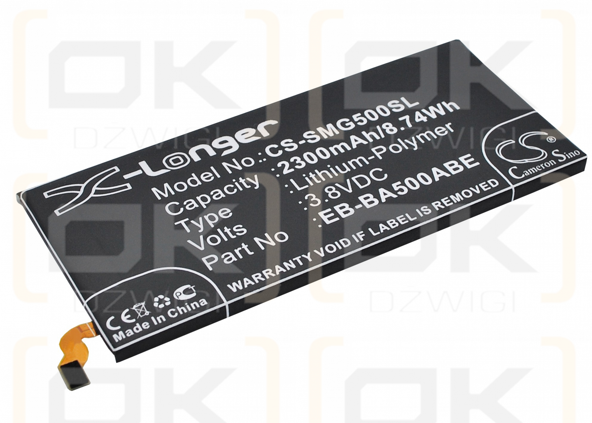 Samsung SM-A500M/DS / EB-BA500ABE 2300mAh Li-Polymer 3.8V (Cameron Sino)