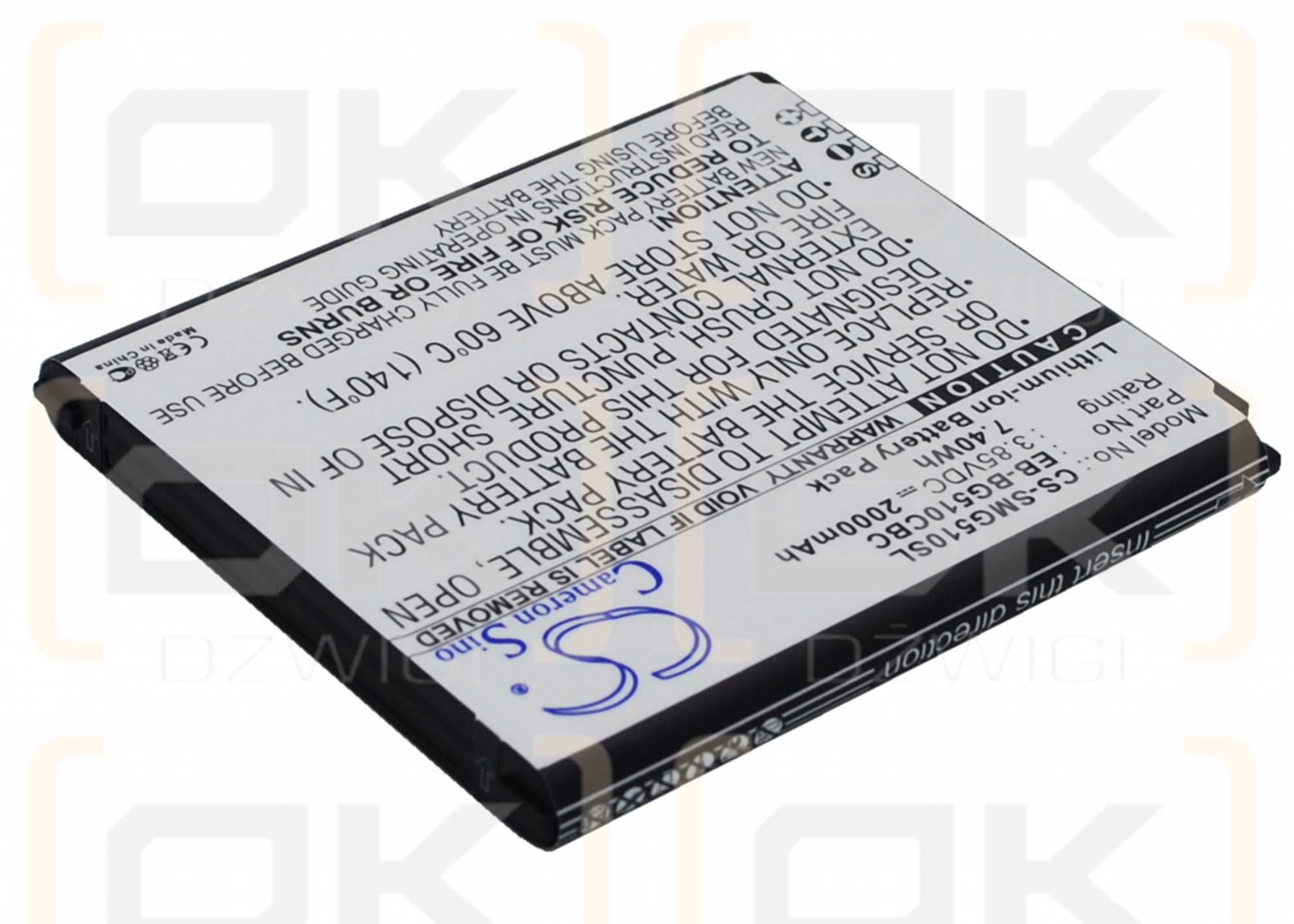 Samsung SM-G5108Q / EB-BG510CBC 2000mAh Li-ion 3.85V (Cameron Sino)