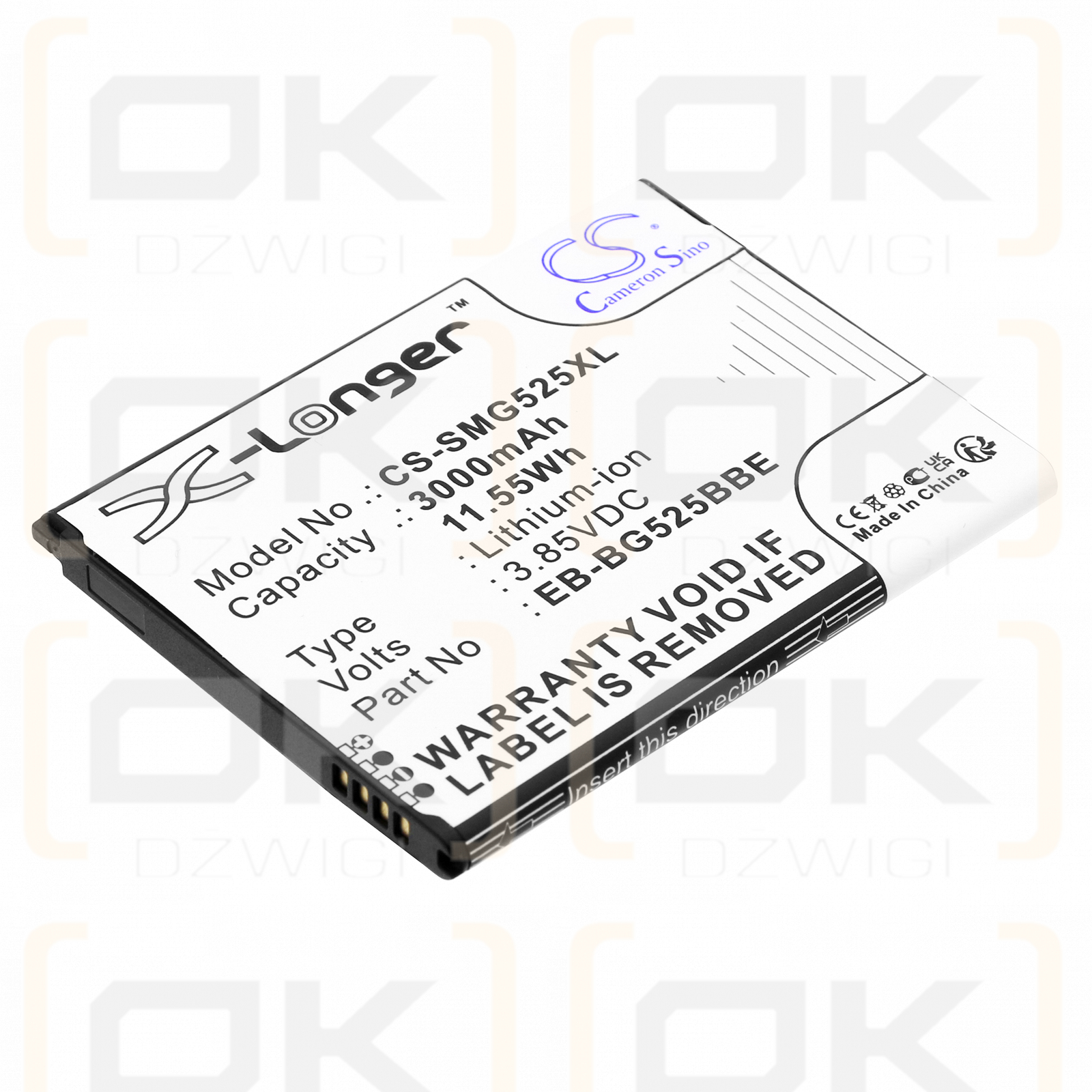 Samsung SM-G525N / EB-BG525BBE 3000mAh Li-ion 3.85V (Cameron Sino)