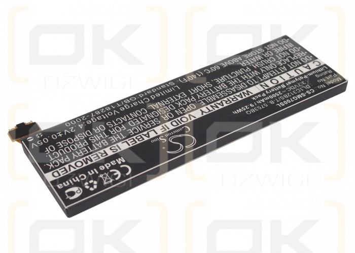 Samsung YP-G70 / DL1C312BS/TB 2500mAh Li-Polímero 3.7V (Cameron Sino)