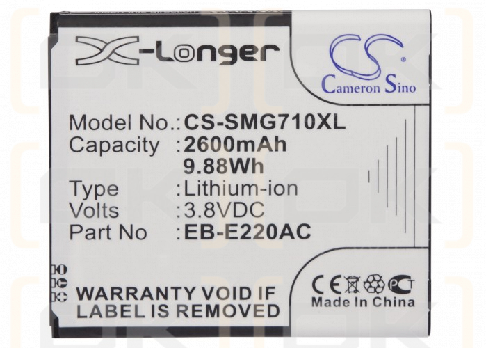 Samsung SM-G7109 / EB-B220AC 2600mAh Li-ion 3.8V (Cameron Sino)