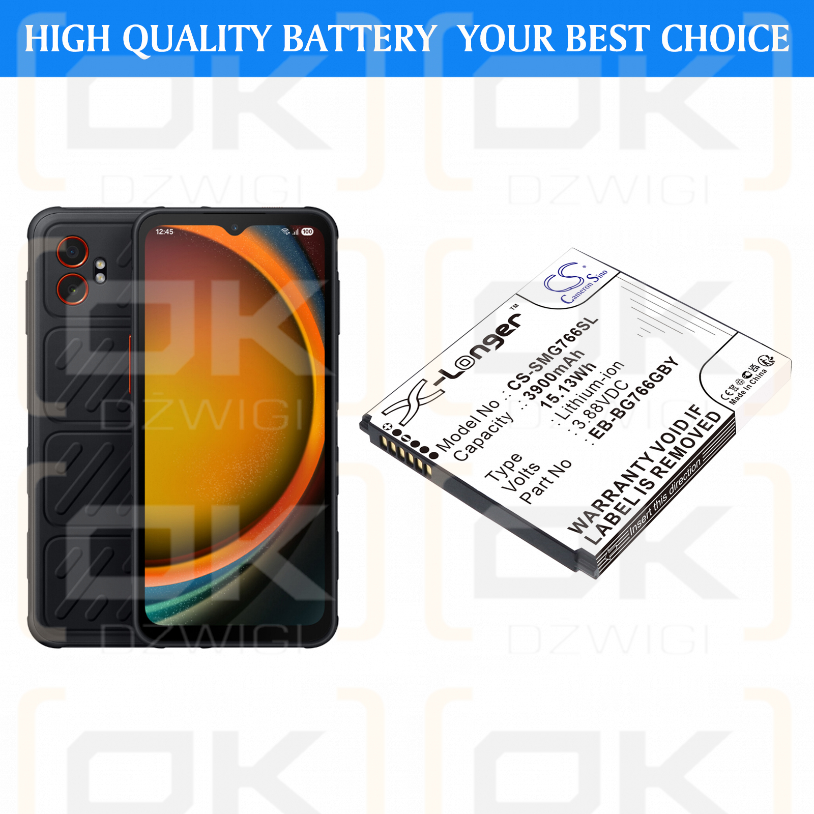 Samsung Galaxy Xcover 7 Pro / GH43-05270A 3900 mAh Li-ion 3.88 V (Cameron Sino)