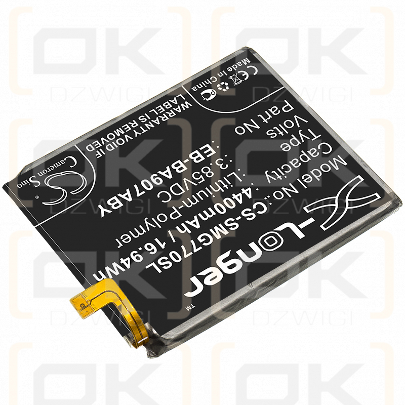 Samsung SM-G770U1 ​​/ EB-BA907ABY 4400 mAh Li-Polymer 3,85 V (Cameron Sino)