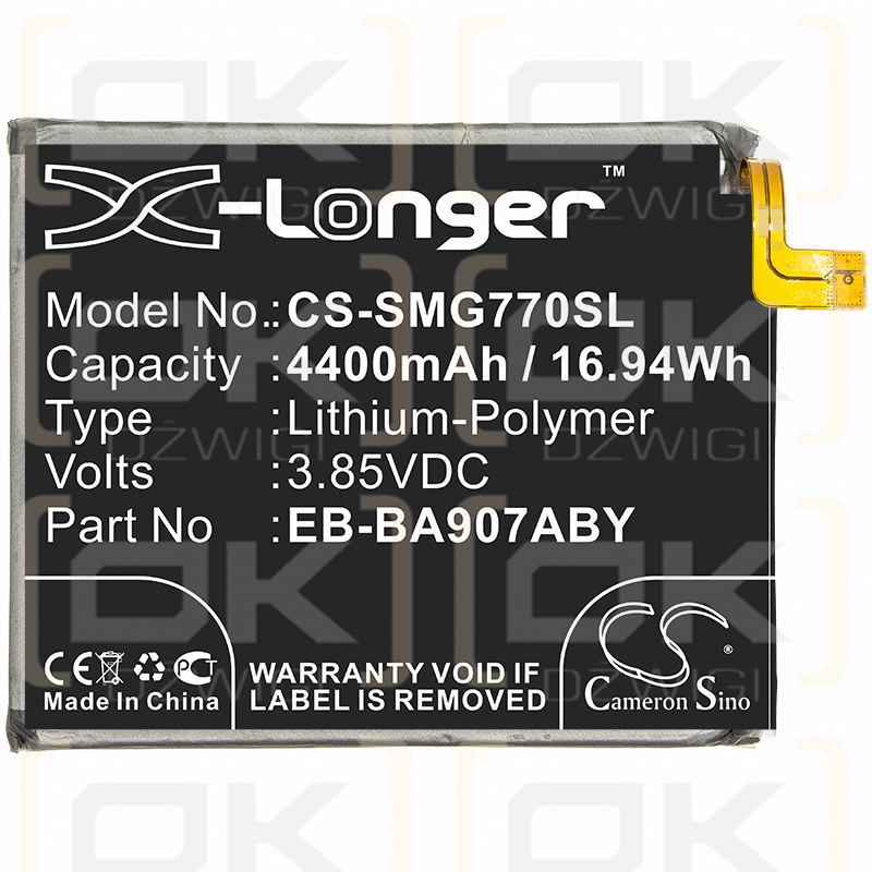 Samsung SM-G770U1 ​​/ EB-BA907ABY 4400 mAh Li-Polymer 3,85 V (Cameron Sino)