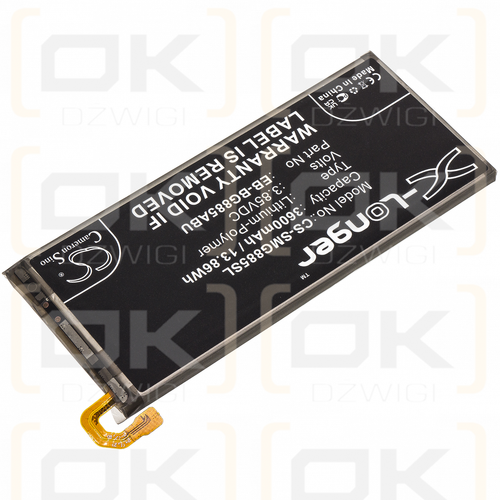 Samsung SM-G885Y/DS / EB-BG885ABU 3600mAh Li-Polímero 3.85V (Cameron Sino)