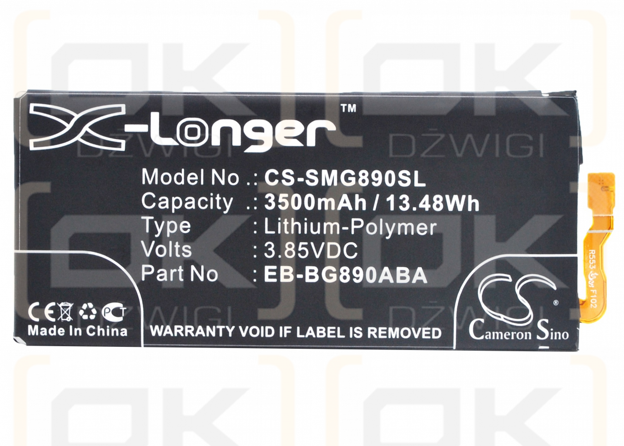 Samsung SM-G890A / EB-BG890ABA 3500mAh Li-Polímero 3.85V (Cameron Sino)