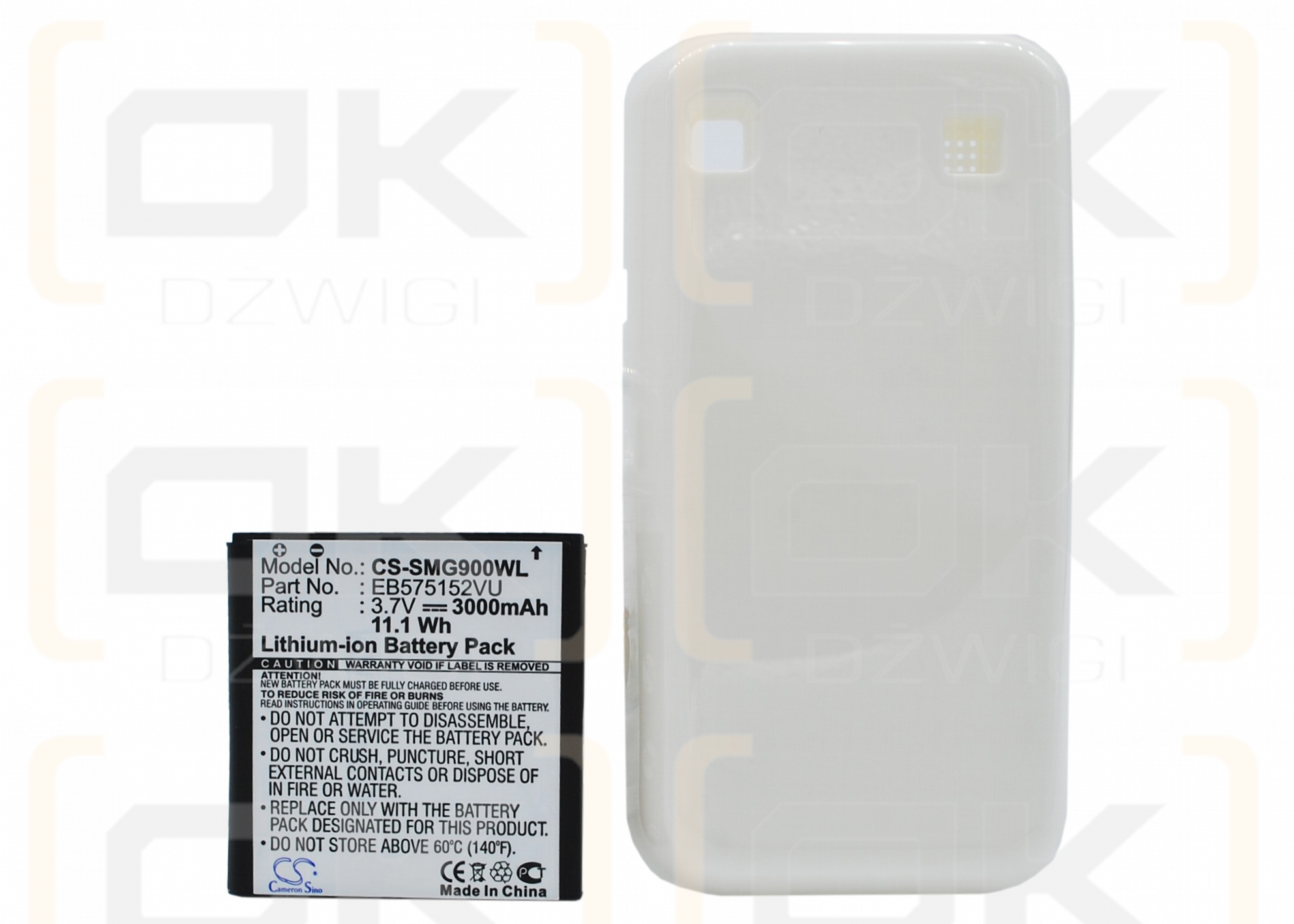 Samsung GT-9001 / EB575152VU 3000 mAh Li-Ion 3,7 V (Cameron Sino)