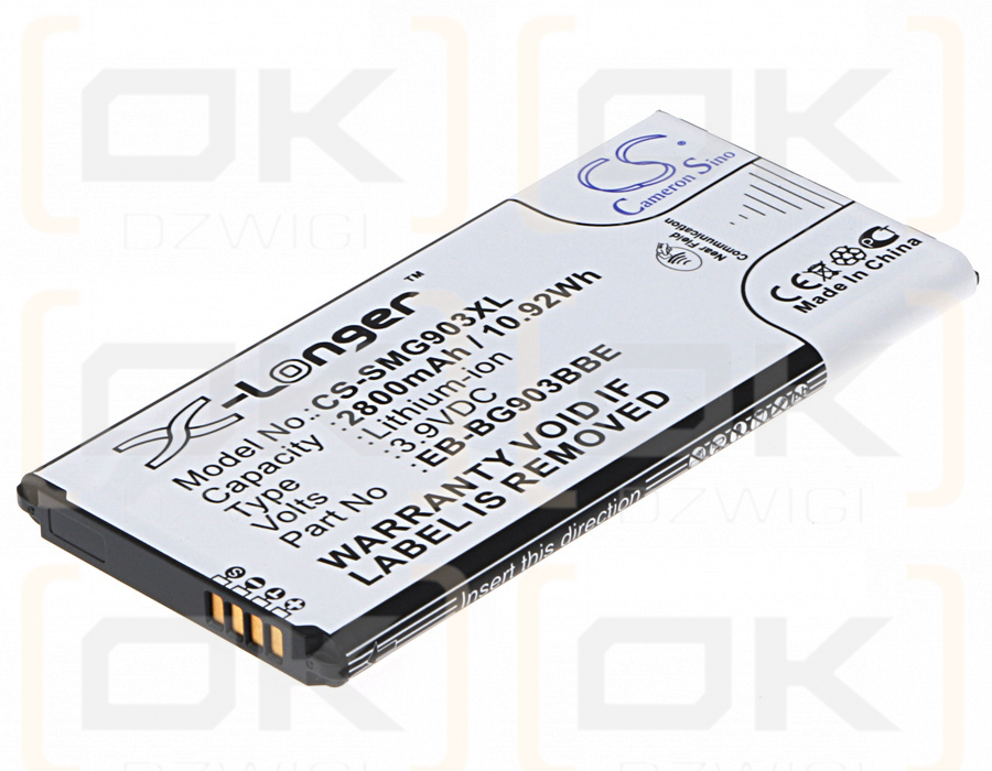 Samsung SM-G903W / EB-BG903BBE 2800mAh Li-ion 3.9V (Cameron Sino)