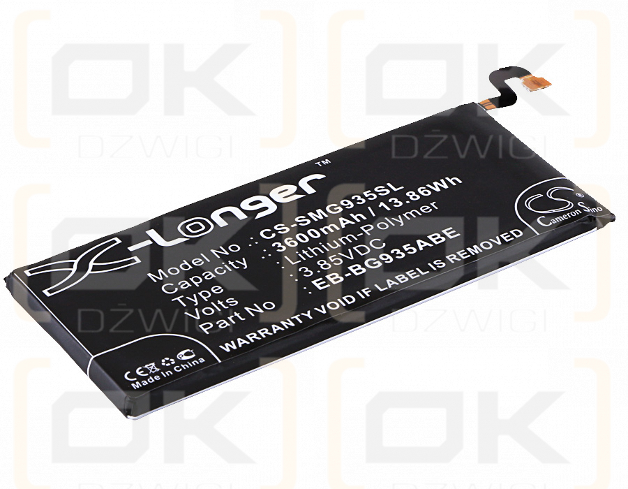 Samsung SM-G935R4 / EB-BG935ABE 3600mAh Li-Polímero 3.85V (Cameron Sino)