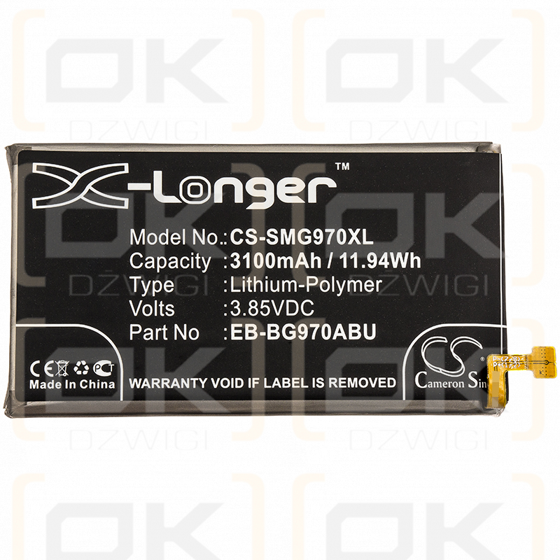 Samsung SM-G970N / EB-BG970ABU 3100mAh Li-Polímero 3.85V (Cameron Sino)