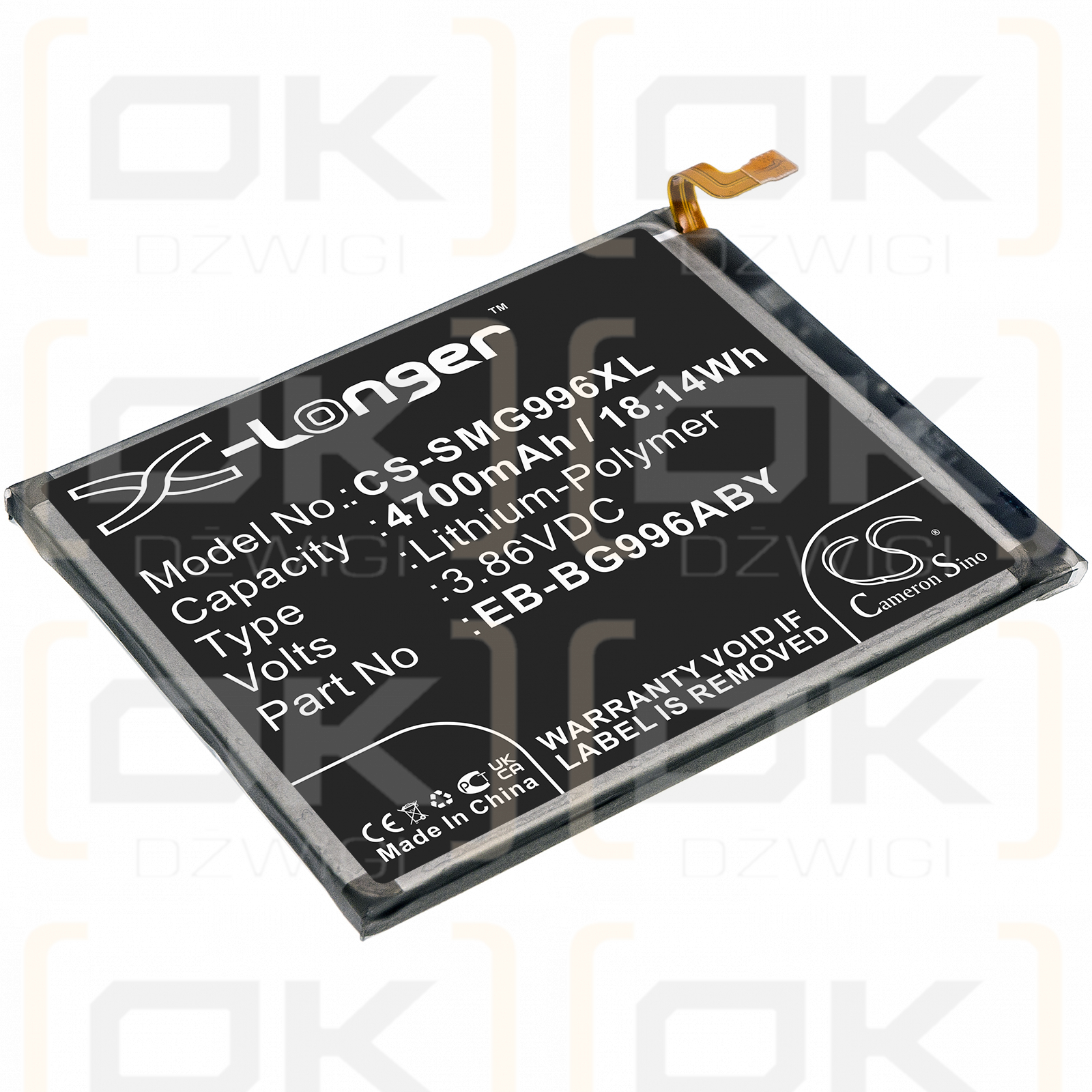 Samsung SM-G996U1 / EB-BG996ABY 4700 mAh Li-Polymer 3,86 V (Cameron Sino)