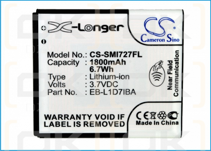 T-Mobile Galaxy S II 4G / EB-L1D7IBA 1800 mAh Li-Ion 3,7 V (Cameron Sino)