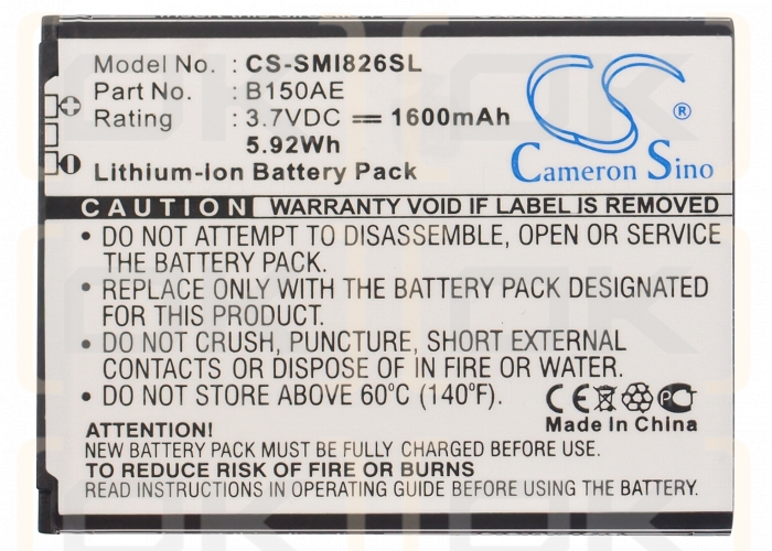 Samsung SM-G3502i / B150AE 1600mAh Li-ion 3.7V (Cameron Sino)