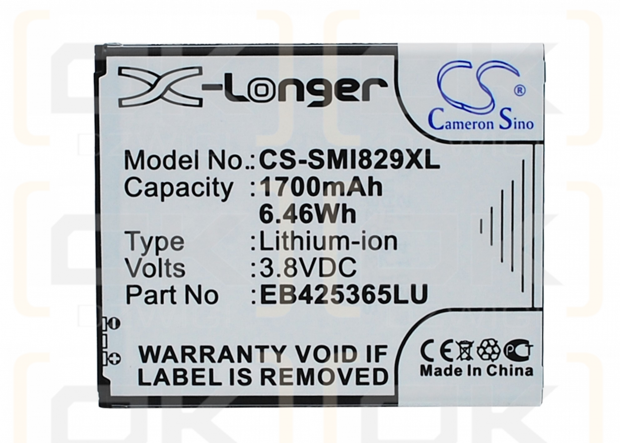 Samsung GT-I8268 / EB425365LU 1700 mAh Li-ion 3.8 V (Cameron Sino)
