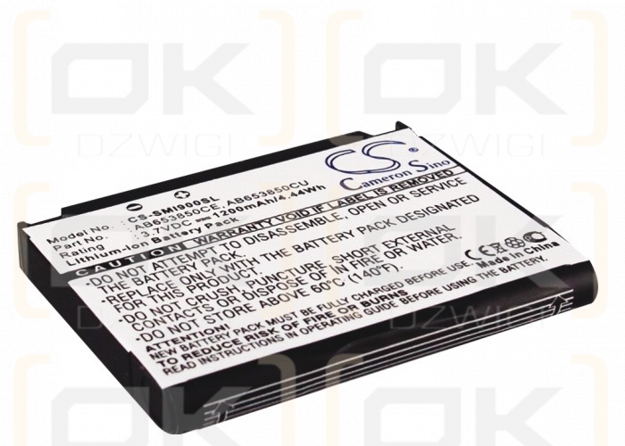Ersatzakku für Samsung GT-I6500U / AB653850CE 1200mAh Li-Ion 3,7V (Cameron Sino)
