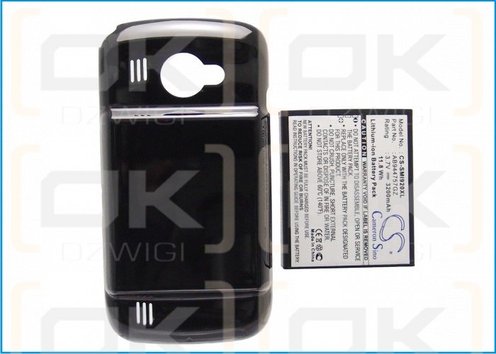 Samsung SCH-i920 Omnia II / AB944757GZ 3200mAh Li-ion 3.7V (Cameron Sino)