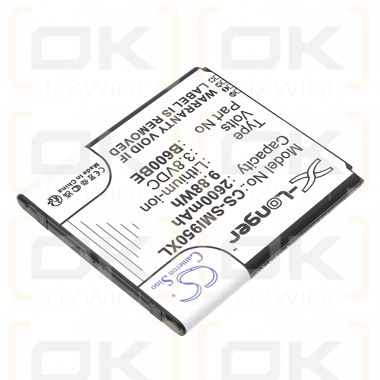 Samsung SC-02F / B600BE 2600 мАч литий-ионный 3,8 В (Cameron Sino)