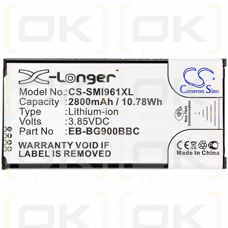 Samsung SC-02G / EB-BG900BBC 2800mAh Li-ion 3.85V (Cameron Sino)