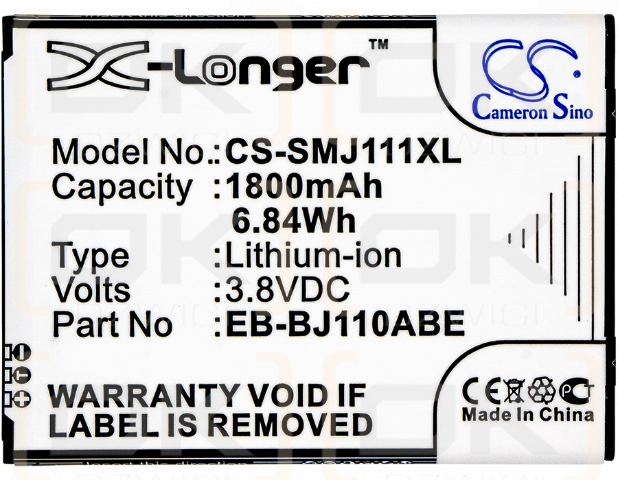 Samsung SM-J110H/DD / EB-BJ110ABE 1800mAh Li-ion 3.8V (Cameron Sino)