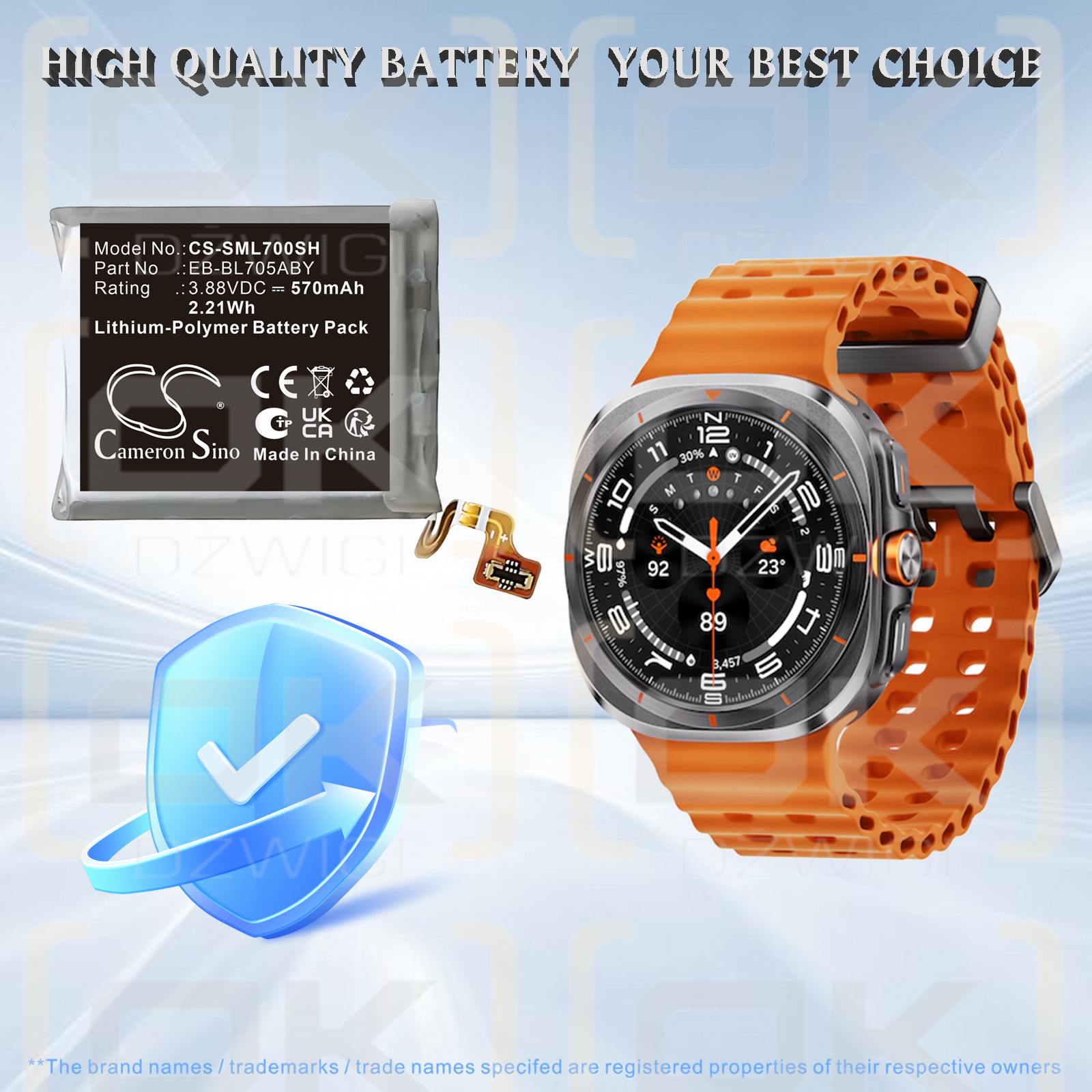 Сменный аккумулятор для Samsung SM-L7050 / EB-BL705ABY 570 мАч Li-Polymer 3,88 В (Cameron Sino)