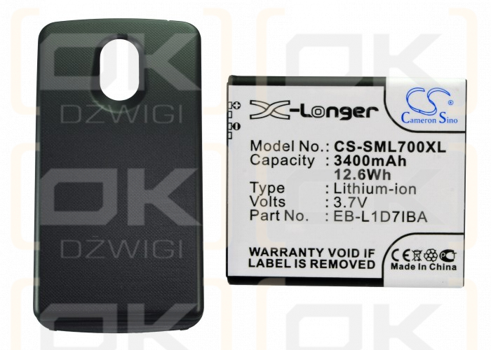 Samsung SPH-L700 / EB-L1D7IBA 3400 mAh Li-Ion 3,7 V (Cameron Sino)