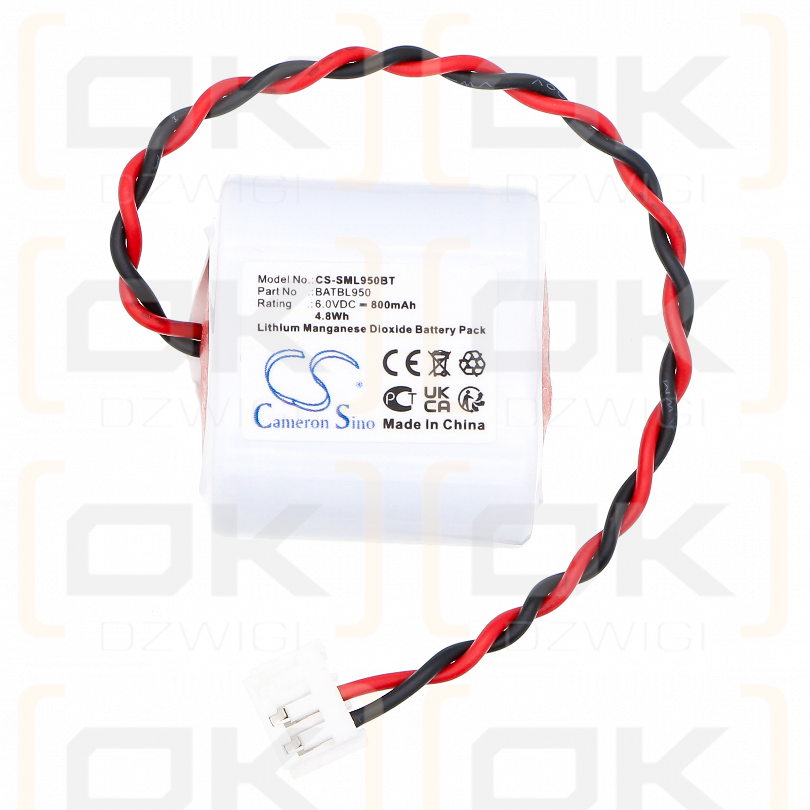 Siemens alarms LABEL CESAR / BATBL950 800mAh Li-MnO2 6.0V (Cameron Sino)