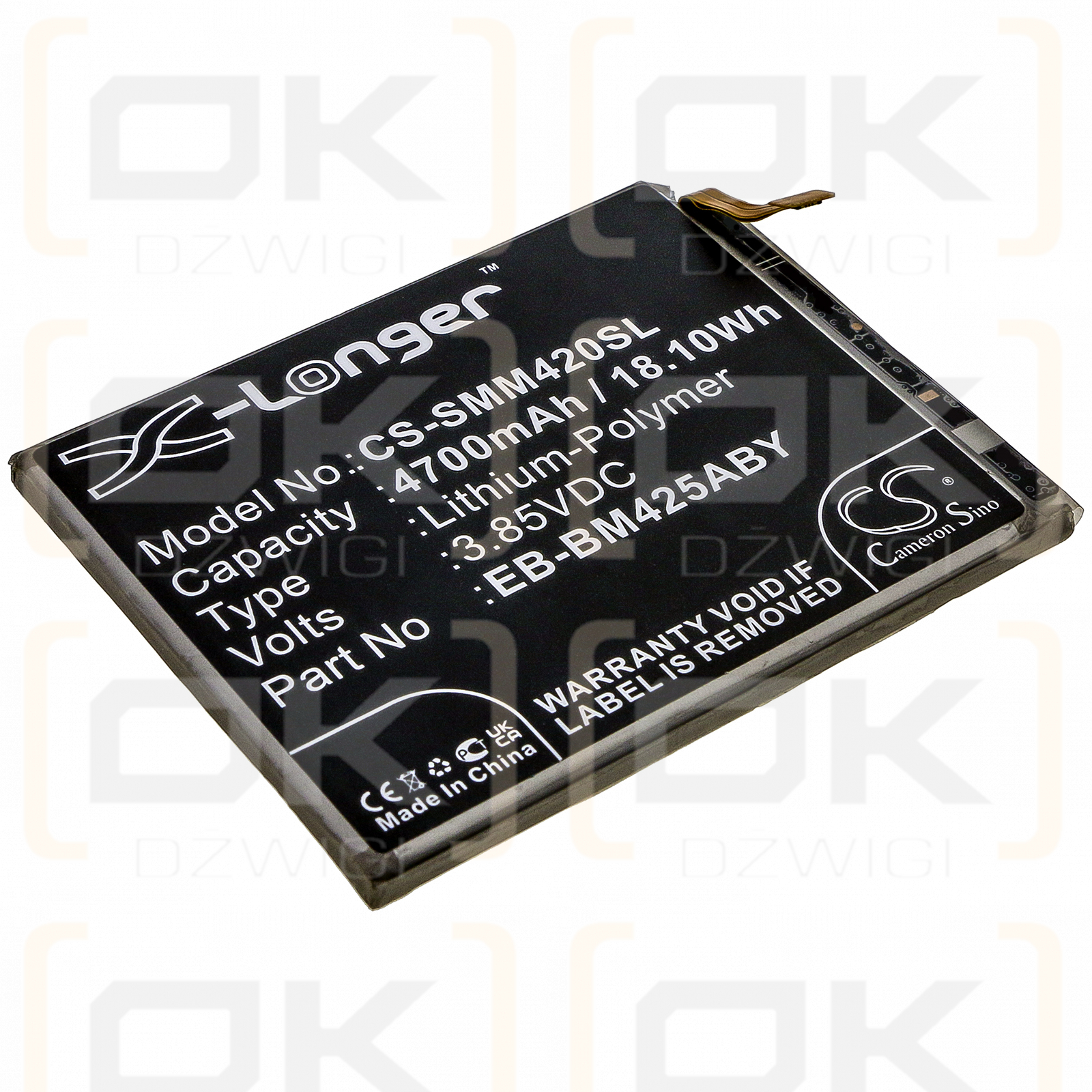 Samsung Galaxy M42 / EB-BM425ABY 4700 mAh Li-Polymer 3,85 V (Cameron Sino)