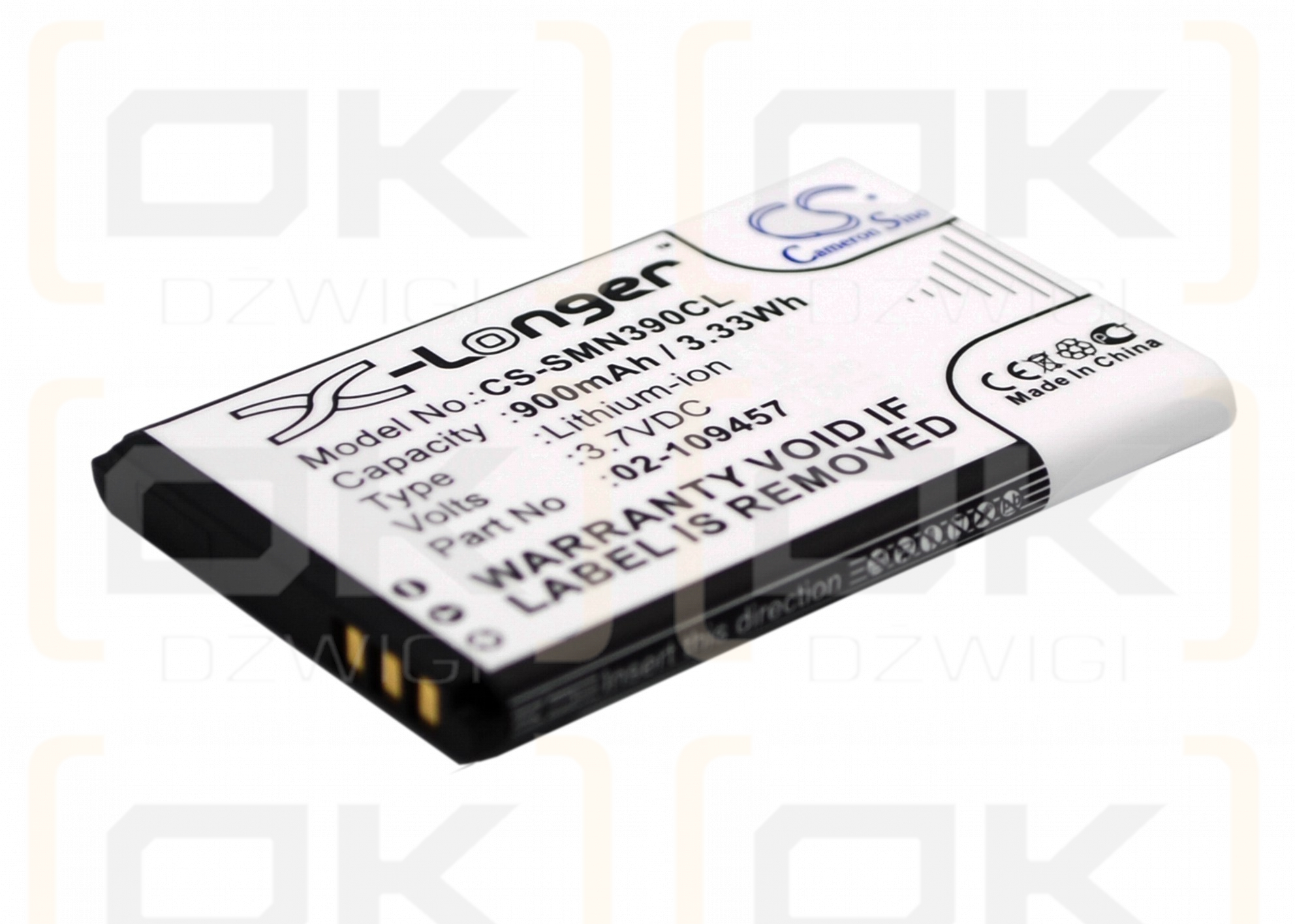 Snom 2758 / 00001595 900mAh Li-ion 3.7V (Cameron Sino)