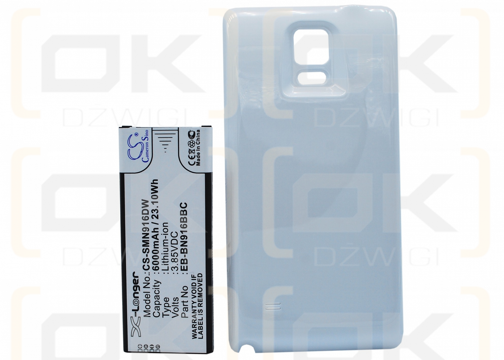 Samsung SM-N9100 / EB-BN916BBC 6000 mAh Li-Ion 3,85 V (Cameron Sino)