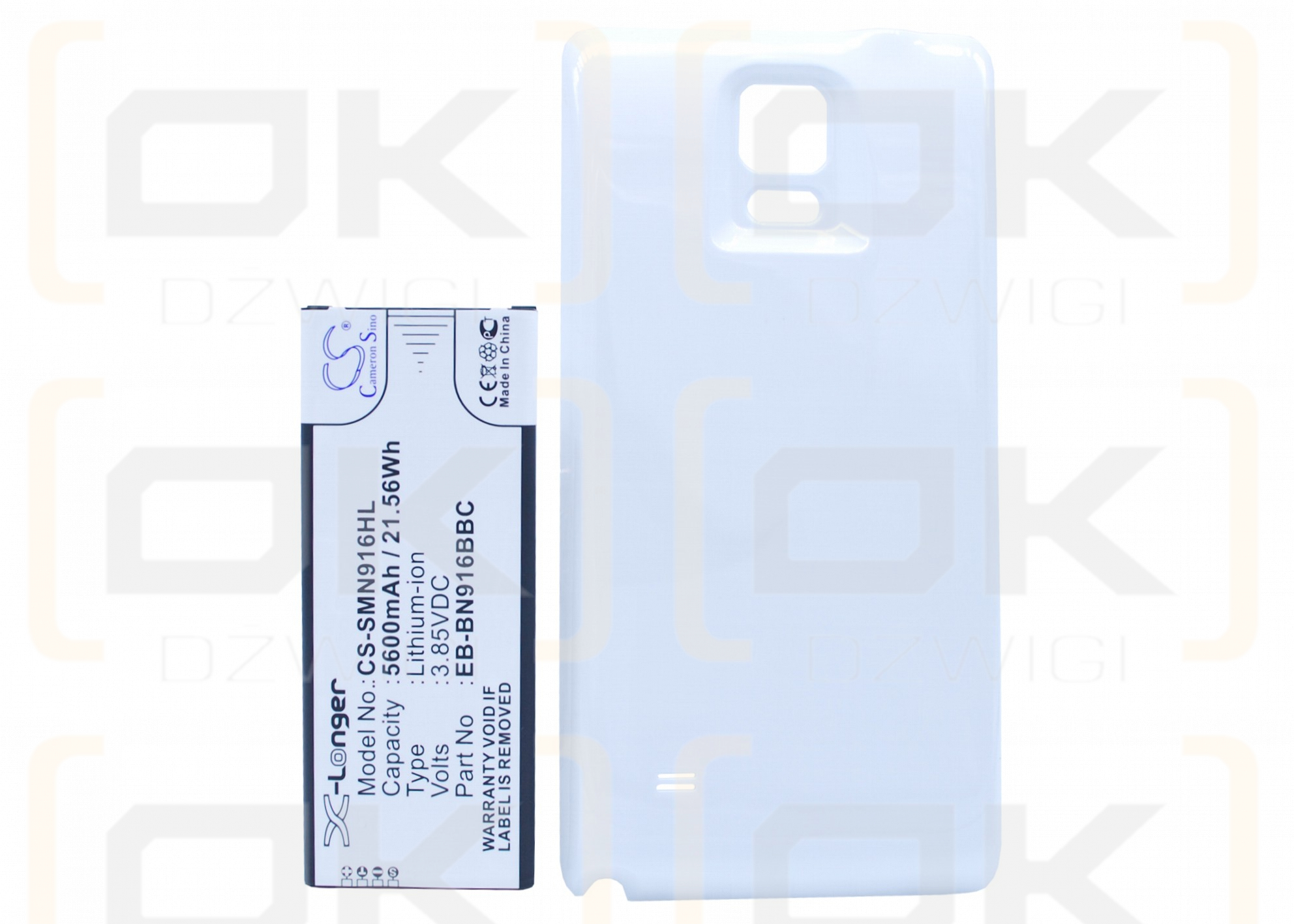 Samsung SM-N9100 / EB-BN916BBC 5600 mAh Li-Ion 3,85 V (Cameron Sino)