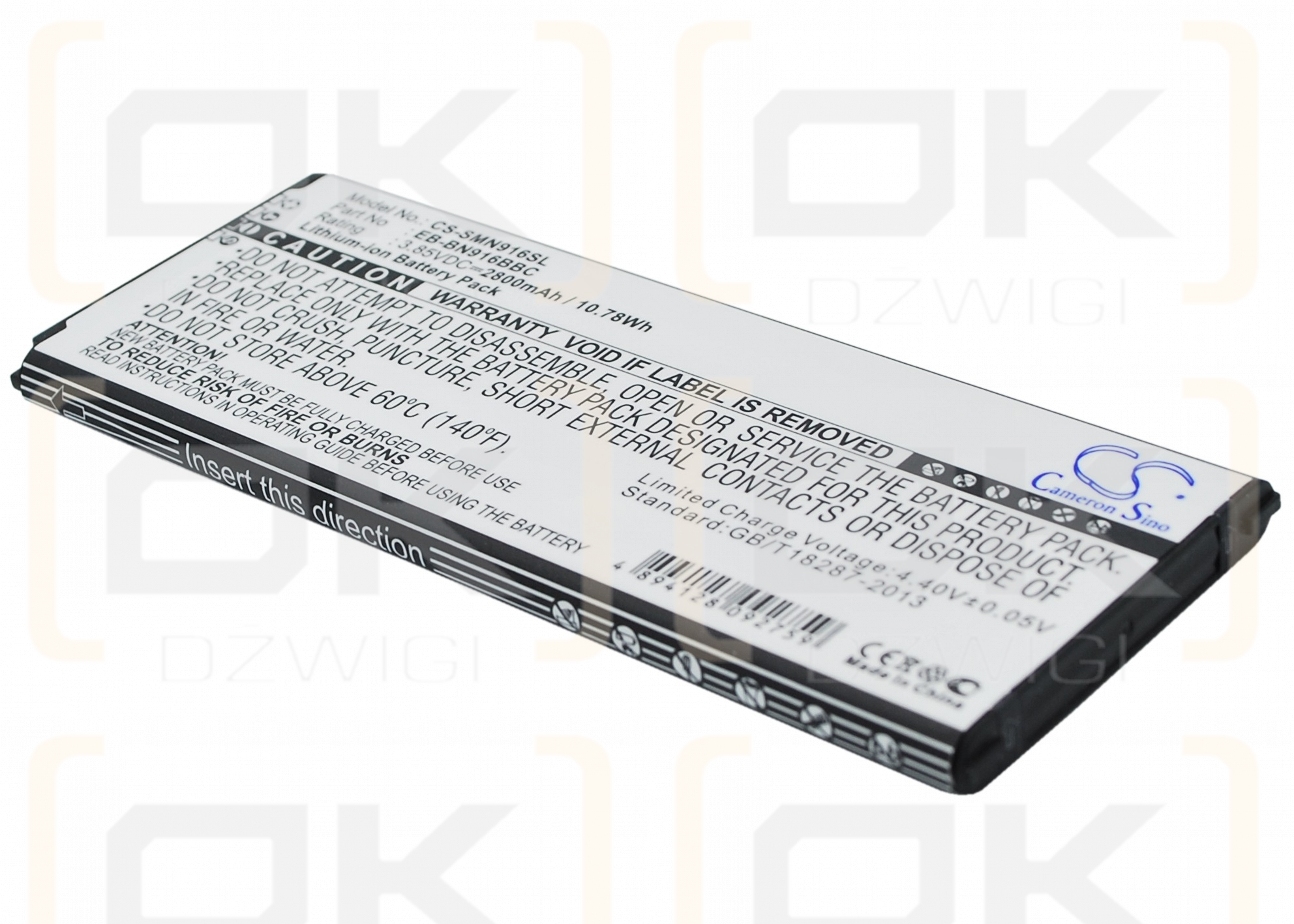 Samsung SM-N910P / EB-BN916BBC 2800 mAh Li-Ion 3,85 V (Cameron Sino)