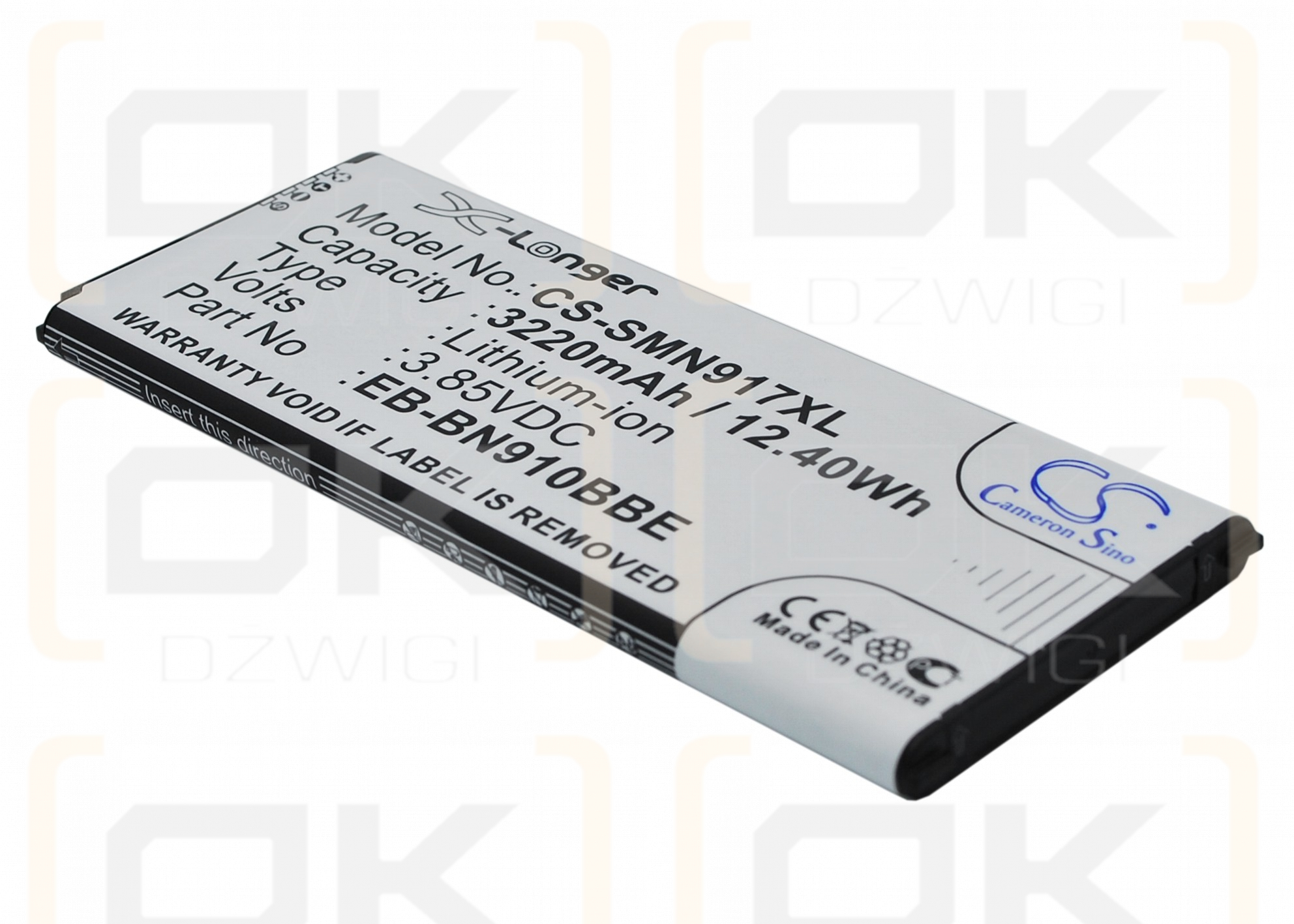 Samsung SM-N910I / EB-BN910BBE 3220 mAh Li-Ion 3,85 V (Cameron Sino)