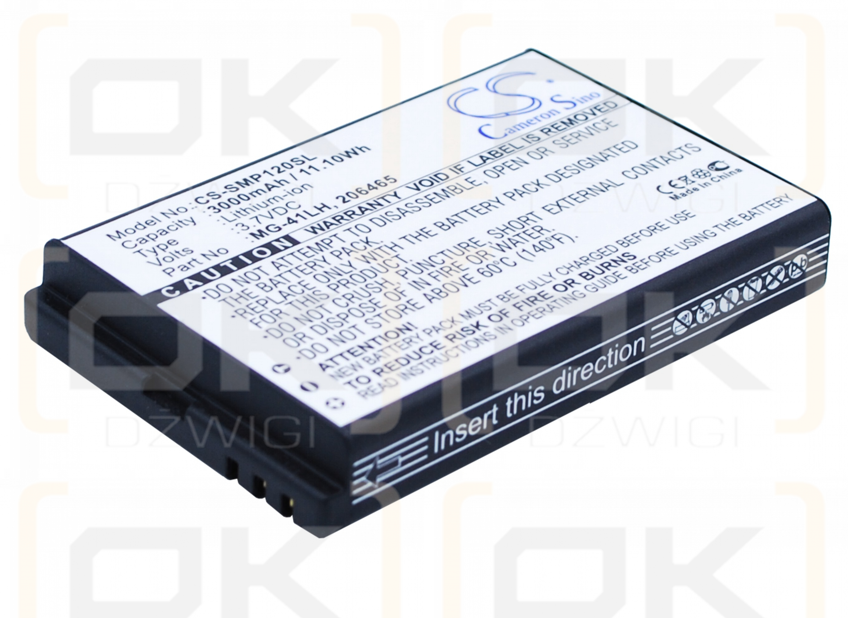 Spectra MobileMapper 20 / TS21878 3000mAh Li-ion 3.7V (Cameron Sino)