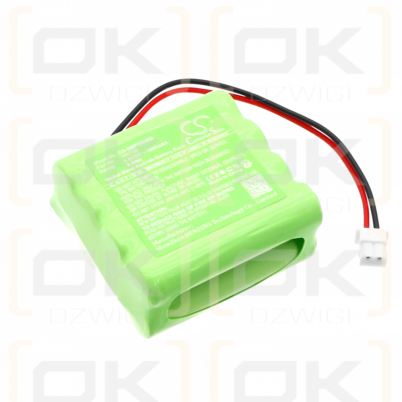 SCHWA EMP4 Pro / 104706 1000mAh Ni-MH 9.6V (Cameron Sino)